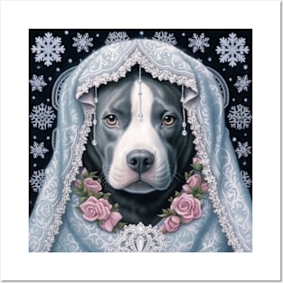 Staffy In A Dress Posters and Art